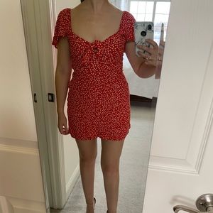 Zara Red Floral Minidress